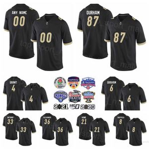 NCAA College Purdue Football University 33 Jackson Anthrop Jersey 36 Jaylan Alexander 10 Cam Allen 4 Marvin Grant 6 Jalen Graham 87 Payne Durham Bordado Uniforme