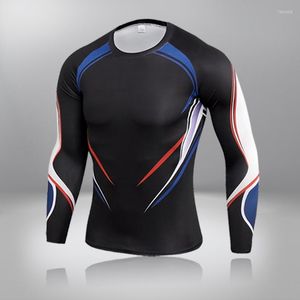 Мужские футболки Mens Sport Compression Compression Leggings Rashguard Quick Dry Shirt Fitnes Fitnes