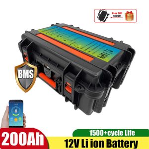 12V 100AH ​​120AH 150AH 200AH LITIUM JON Batteripaket Uppladdningsbart Reep -cykel för Solar Energy Storage System Home Audio System