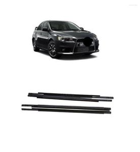 Lighting System 4 Pcs Window Glass Rubber For Lancer Sealing Fortis Protect Inner And Outside Evo 10 X Chrome Black1392673