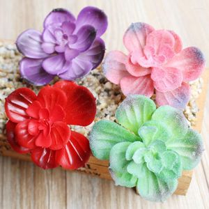 Dekorativa blommor Pauline Succulents Artificial Silk Flower Wedding Decor Home Christmull Decoration Diy Accessories