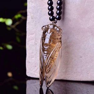 Colares pendentes Joursneige Tea Cristal natural esculpido Colar Colar Colar Lucklace For Mull Men Friend Friend Insect Fashion Jewelry