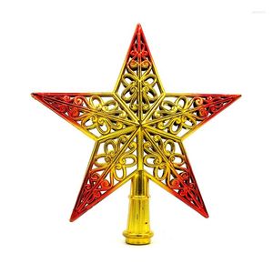 ツリートップスパークルスターズデコレーションホロー彫刻星パーティー年2023ナビダッドのクリスマスデコレーション