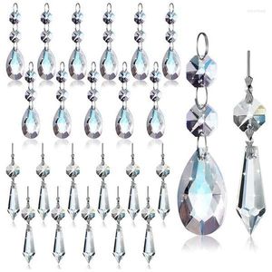 Chandelier Crystal 48 Pcs Prisms Pendants Set 38 Mm Clear Teardrop Icicle Crystals Parts