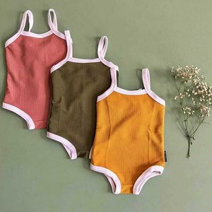 Kläduppsättningar söta sommar nyfödda barn barn baby flickor badkläder baddräkt onepiece bikini småbarn spädbarn solid strandkläder kostym