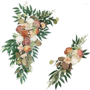 Kwiaty dekoracyjne sztuczny kwiat Wedding Welcome Card Decor Decor DEOUT DECORATION WIERNIC URODZINY