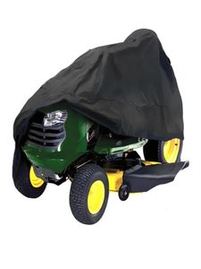 182x111x116cm Zwarte waterdichte Riding Lawmower Tractor ATV Cover UV Protection Outdoor Storage7966039