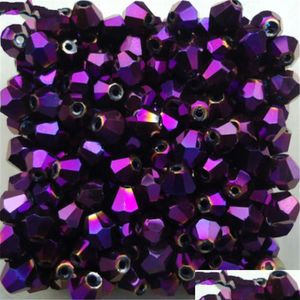 Other Sale New Purple 100Pcs 4Mm Be Austria Crystal Beads Charm Glass Loose Spacer Bead For Diy Jewelry Making Drop Delivery Dhgarden Dhtdz