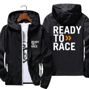 Mensjackor redo att tävla Enduro Cross Motocross Bitumen Bike Life Pilot Coat Thin Windbreaker Bomber Hooded Jacket Male Sport S7XL 230214