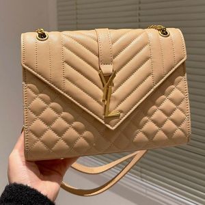 ENVELOPE MEDIUM CHAIN BAG 디자이너 핸드백 크로스 바디 숄더백 Luxurys 여성 브랜드 가죽 지갑
