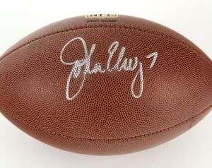 Elway Rice Montana Lamonic Hopkins Rodgers Gates Unitas Adams Dungy Autograferad Signerad signatur Signatur Auto Autograf Collectible Football Ball