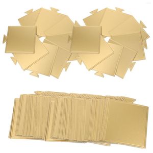 Pişirme Aletleri 100 Sheets Cardboard Tatlı Tahta Süpürgelik Trim Doğum günü Pastası Tahtaları Kare Pan Base Tek Kullanımlık Tepsiler