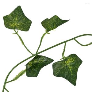 Decorative Flowers 4X Artificial Ivy Fake Foliage Leaf Plants Garland Garden Decoration 2M (Sweet Potato Leaf)