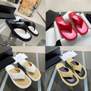 Women Designer Slippers Luxury Bread Flip-Flop Sandals Summer Candy Color Slide Fashion Comfort Flat Slipper size 35-42