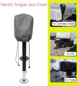 Partes Universal RV Electric Tongue Jack Protector Grey para Travel Motorhome Trailer Camper