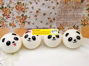 5pcs 4cm Jumbo Panda Squishy Charms Kawaii Buns Bread Cell Phone KeyBag Strap Pendant Squishes