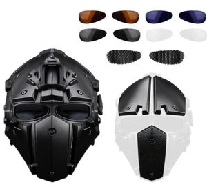 4 colori Caschi a faccia piena motociclisti Moto Racing Bicycle Tactical Talmet Fit Training Outdoor Cycling15453212