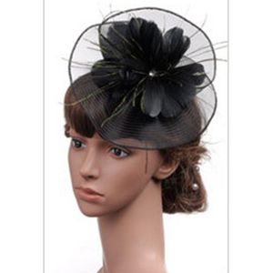 Party Hats Wedding Fascinator Hatt med Veil Cocktail Tea Headwear For Girls and Women Ball Church