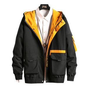 Herrjackor män mode hip hop windbreaker rockar casual jacka last bombplan herrar outwear streetwear grossist