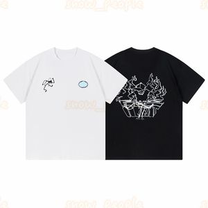 メンズファッションピュアコットンTシャツレタープリントポロスティーテーズメンズ半袖トップ