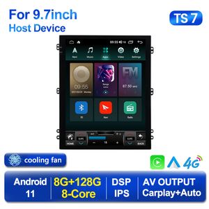 9.5 인치 플레이어 4G LTE CARPLAY Android 11 자동차 DVD 라디오 멀티미디어 GPS Tesla Type 2Din Universal Car Audio Stereo