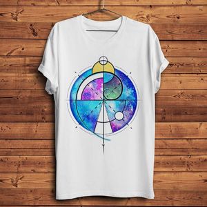 Camicie da uomo fibonacci sequenza a spirale ovunque fungo guscio di geek uomini estate a maniche corte bianca camicia casual camicia unisex geeker streetwear