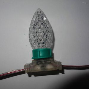 Cordas ! 50Nodes C7 DC12V WS2811 LED Technicolor Pixel; IP68; com resina epóxi cheia; material transparente para PC e fio limpo