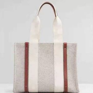 Kadın çanta WOODY Tote alışveriş çantası çanta yüksek NAYLON hobo moda keten Büyük Plaj çantaları lüks tasarımcı seyahat Crossbody Omuz çantası Cüzdanlar 37x29x8cm