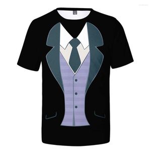 Herrarna T-skjortor Spray Suit Series Printed Men's and Women's Casual Cosplay kortärmad T-shirt