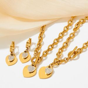 Itaty Designer 925 Silver Sweet Love Colar Brincheleds Set Declaração de casamento Jóia de joias Personalidade pendente de fivela de colares de fivela de fivela conjuntos de pulseiras com logotipo