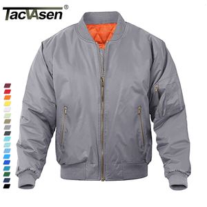 Mens Jackets TACVASEN Military Bomber Baseball Windproof Pilot Army Jacket Male Outdoor Fishing Windbreaker Hiking Parka 230214