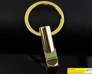 10pcslot Mini Gold Keychain Bottle Opener EDC Tool Keychain Keyring KeyFob Gift Nyckel Holder Opener