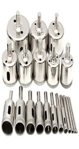 Professional Drill Bits 20 Pieces Diamond Bit Set For Glass Tile Jewelry Diy Extractor Remover Tools Hole Saws Kit Porce2775905