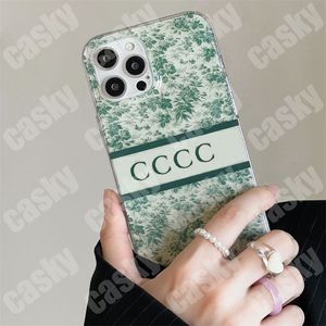 Дизайнерский чехол для iPhone 14 13 12 11 Pro Max Flower Clear Fitted Case Water Prostaint Pashion Luxury Phone Cover