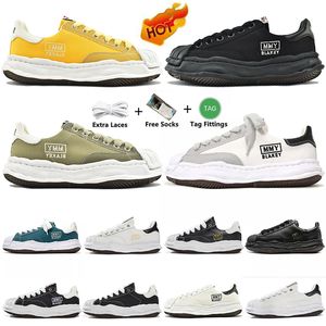 2023 Projektant Maison Mihara Yasuhiro Miharas Casual Shoes MMY MĘŻCZYZNA KOBIETA NISKA TOP SOLE CANVAS SHOE CHOET TRIPLE BIAŁY BIAŁY ORYGIN