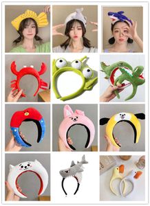 Корейская версия Rainbow Ribbon из сети Red Mitue Girls Head Adress Accessories Cartoon Animal Hair Band маленькая динозавр Желтая рыба Большая акула, чтобы получить странные 80 моделей