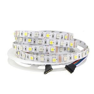 Paski LED DC 12V 600LEDS RGB 5050 SMD Wodoodporne światła paska RGBW w silikonie ip67 na przyjęcie świąteczne Święto LED na świeżym powietrzu