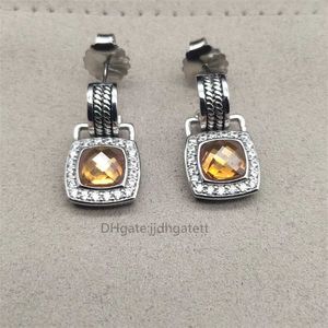 95% Off Earrings Luxury Women designer fashion designers Elegant Inlaid Morganite Cystal Zircon Dangler Earring High Quality Jewelry Banquet Birthday Gift