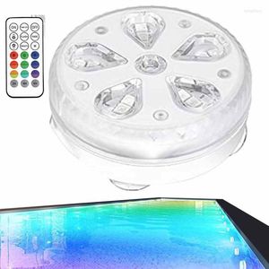 Pool Light RFB Colors Underwater Pond Lights With Remote Magnetic Bathtub Suction Cup For Swimming