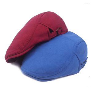 Berets 2023 wełna unisex filc sboy caps mens damska płaska cabbie cabbie bluszcz czapki casquette dla dorosłych GH-732