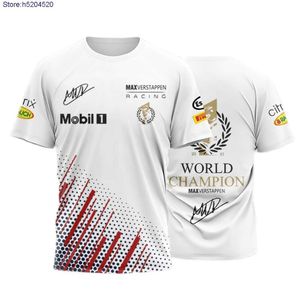 Męska koszulka 2023 Nowa moda F1 Formuła 1 Drużyna wyścigowa letnich kierowców mistrz świata fani samochodów max oddychający czerwony kolor Bull 7845