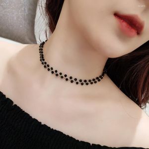 Choker Summer South Korea Short Style Clavicle Chain Fashion Necklace Crystal Pearl Collar