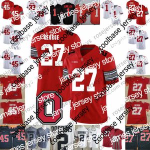 American College Football Wear Ohio State Buckeyes #27 Eddie George 32 Jack Tatum 36 Chris Spielman 45 Archie Griffin 9 Johnny Utah Vintage
