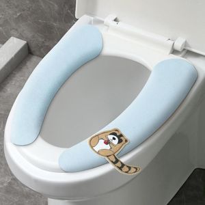 Toalettstol täcker mjuka badrum vadderade stretchbara fibrer lätt att passa dämpade täckgolv små mattor för