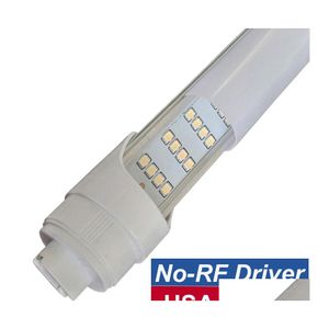 Tubos de LED 8 p￩s 144W R17D Tubo Luz de 8 p￩s BBS Shop Lights para substituir T8 Ilumina￧￣o fluorescente BB 100277V Entrada 14400lm Fria Branco 600 DHQHL