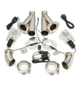 2 5 Inch 6 3mm Dual Electric Exhaust Cutout Pipe Kit with Remote Control Stainless Steel Cutout Muffler Valve System1224z4135773