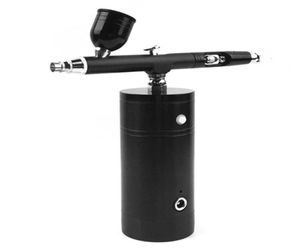 Power Tool Set Portable Air Compressor Airbrush Dual Action Paint Spray Gun With Kit Rechargeble Mini Electric Pump Set8576285