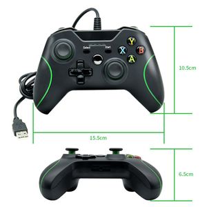 有線Xbox OneコントローラーゲームパッドX-Box Console/PC用小売ボックス用の正確な親指ジョイスティックゲームパッド