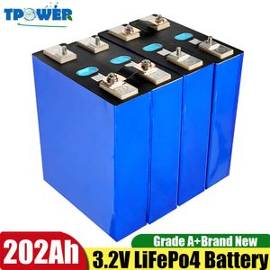 8pcs 3.2V Lifepo4 Pil 200AH 202AH Lishen Derin Döngüsü Prizmatik Hücre DIY 24V 48V 12V Güneş 400AH Fosfat Batayı