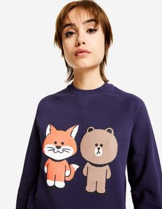 Sweatshirts Maison Kitsune Designer Sweatshirt Puover Jumper Printing Round Neck Cotton Women's Sweater